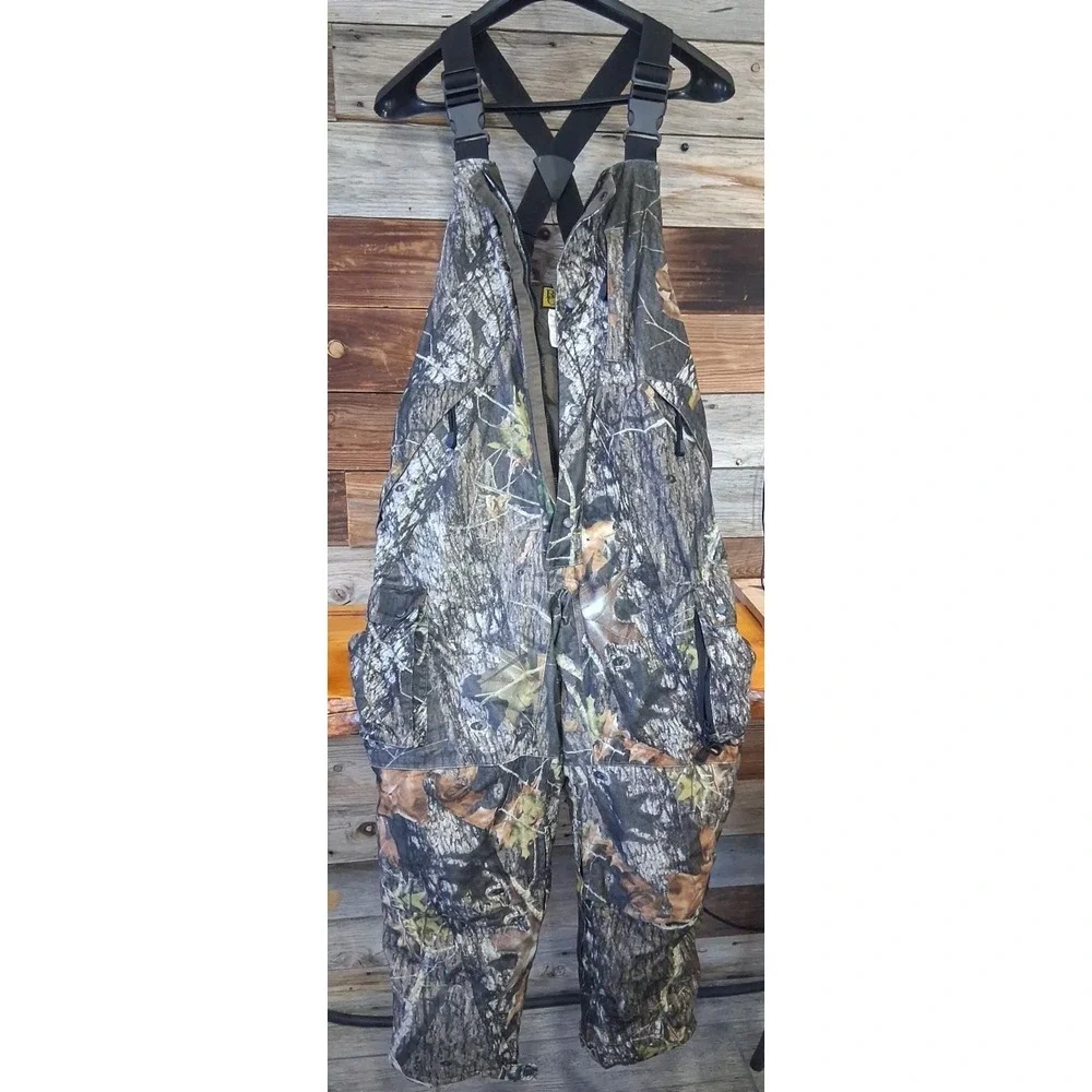 Mossy Oak Camo Hunting Bibs Mens Size XL Insulated Overalls